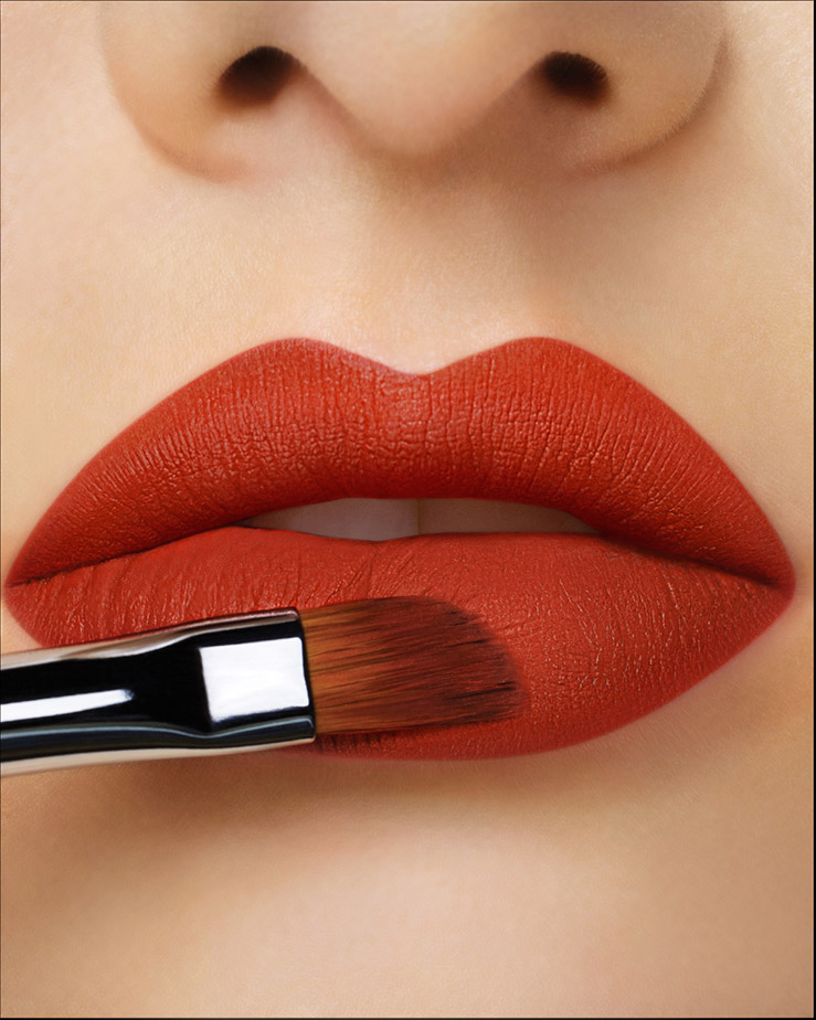 move to the other side to complete lip look.